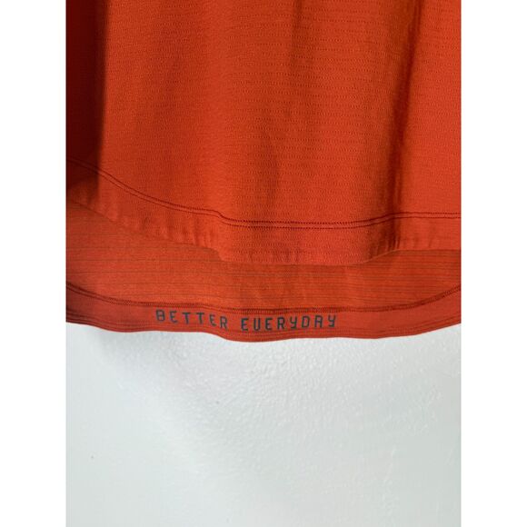 Lululemon Mens Vented Orange Long Sleeve Shirt Sz S Athletic Running Performance - Picture 3 of 9